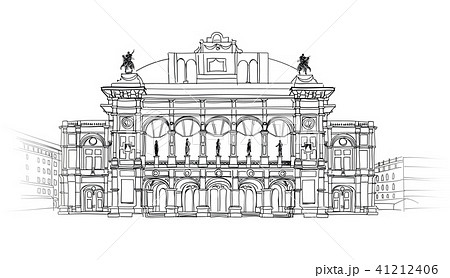 Vienna Opera House, Austria. City famous landmark 41212406
