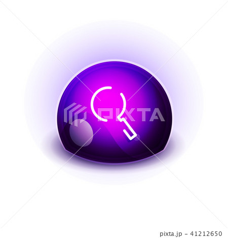 Search magnifyier web button, magnify icon. Modern magnifying glass sign, web site design or mobile 41212650