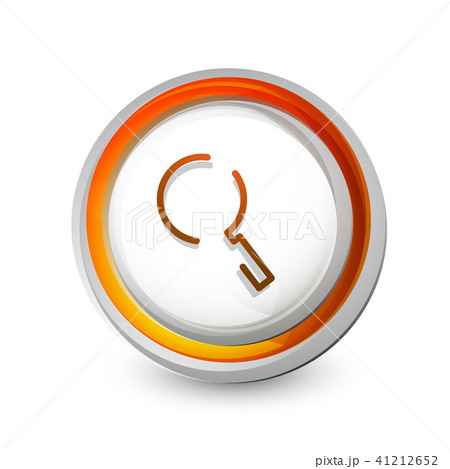 Search magnifyier web button, magnify icon. Modern magnifying glass sign, web site design or mobile 41212652