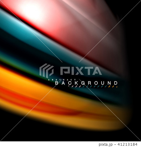 Fluid mixing colors vector wave abstract background design. Colorful mesh waves 41213184