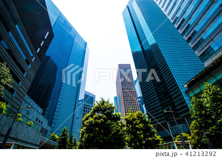 (東京都-都市風景)汐留のビル群２ 41213292