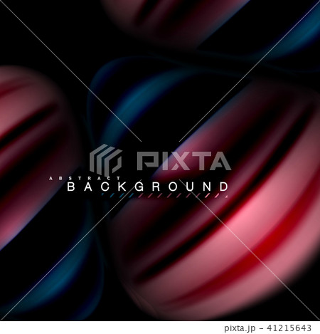 Fluid mixing colors vector wave abstract background design. Colorful mesh waves 41215643