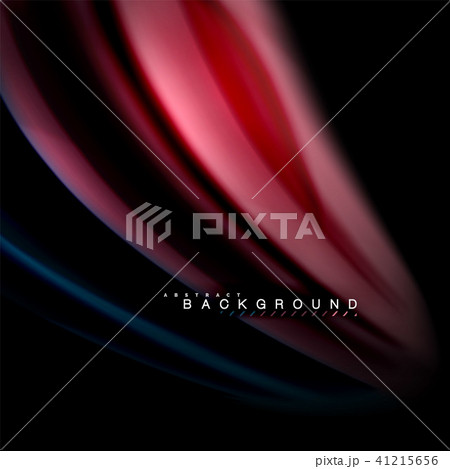 Fluid mixing colors vector wave abstract background design. Colorful mesh waves 41215656