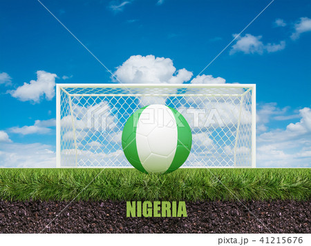 Denmark football  on football or soccer field ,3d 41215676