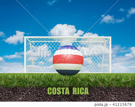 Costa Rica football on football or soccer field Costa Rica football on football or soccer field 41215679
