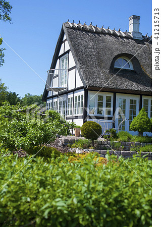 デンマークの素敵な家の写真素材