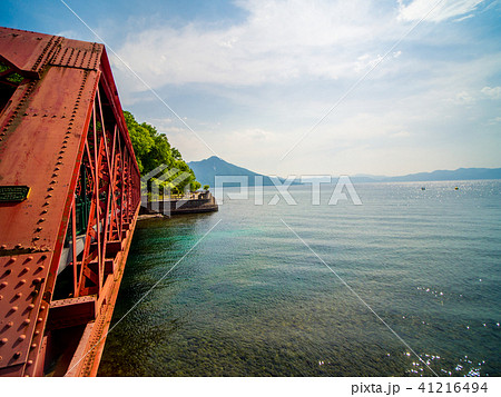 支笏湖　山線鉄橋 41216494