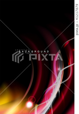 Color shiny light effects on black, liquid style multicolored wavy shape Color shiny light effects on black, liquid style multicolored wavy shape 41217879