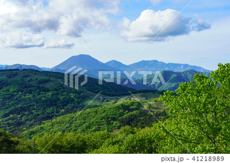 栃木県鹿沼市　象の鼻展望台より日光市方面の景色　男体山 41218989