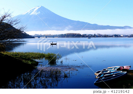 河口湖 朝 河口湖 朝 41219142