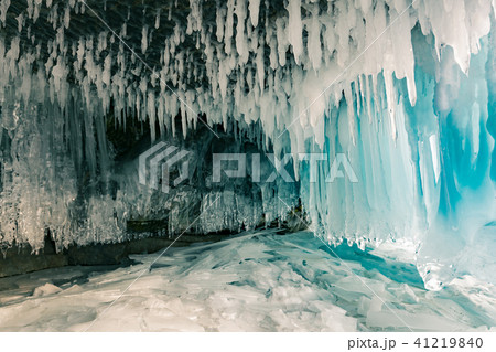 Beautiful Ice cave in Baikal Russia winter season Beautiful Ice cave in Baikal Russia winter season 41219840