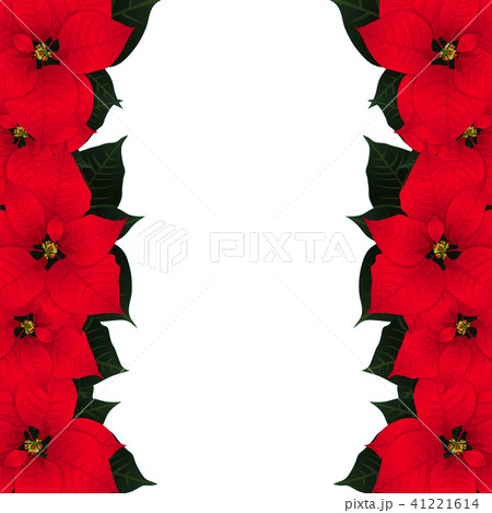 Red Poinsettia Border Red Poinsettia Border 41221614
