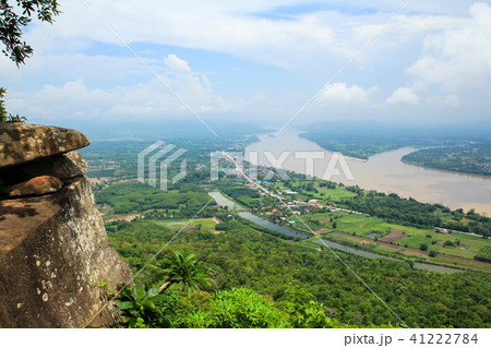 Mekong River view from Wat Pha Tak Sue Temple 41222784