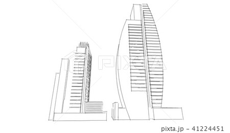 Abstract architectral drawing sketch,Illustration Abstract architectral drawing sketch,Illustration 41224451