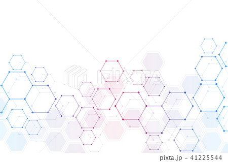 Medical background or science design. Molecular structure and chemical compounds. Geometric and Medical background or science design. Molecular structure and chemical compounds. Geometric and 41225544
