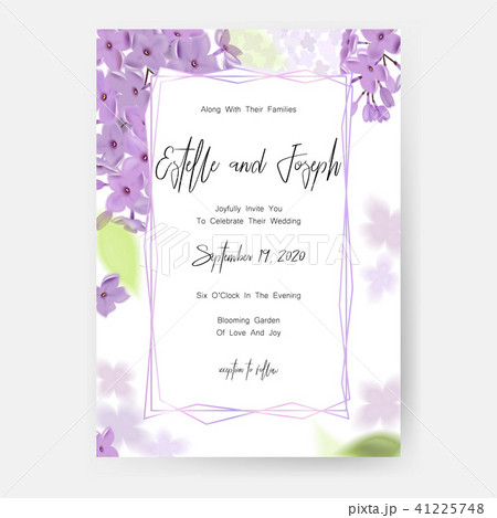 Save the date card, wedding invitation, greeting card with beautiful flowers and letters 41225748