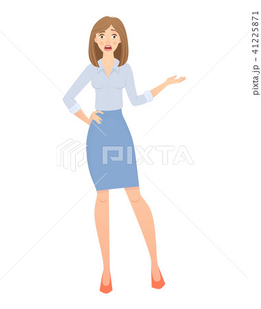 business woman isolated 41225871