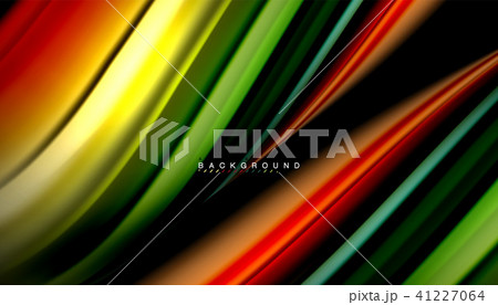 Fluid mixing colors, vector wave abstract background 41227064
