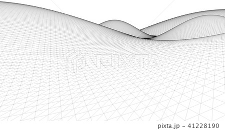 Abstract terrain wireframe landscape background. 41228190
