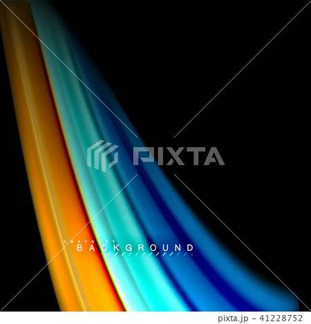 Fluid mixing colors vector wave abstract background design. Colorful mesh waves 41228752