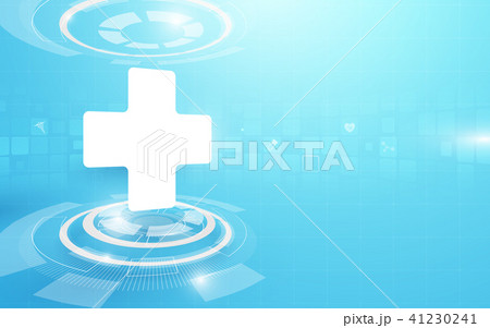 Medical cross and technology digital concept. Medical cross and technology digital concept. 41230241