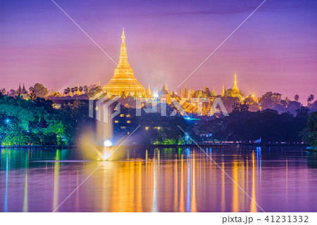 Yangon, Myanmar Pagoda Yangon, Myanmar Pagoda 41231332