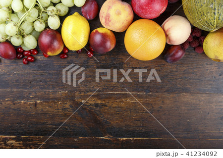 fruit background with exotic fruits fruit background with exotic fruits 41234092