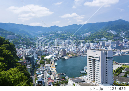 復活する熱海ホテル街と伊豆箱根の山脈 復活する熱海ホテル街と伊豆箱根の山脈 41234626