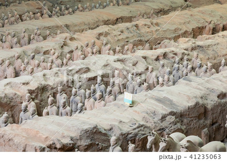 The Terracotta Army warriors in Xian The Terracotta Army warriors in Xian 41235063