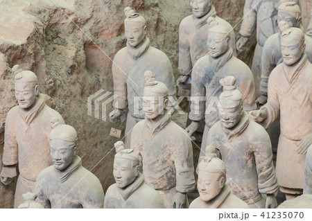 The Terracotta Army warriors in Xian 41235070