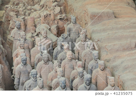 The Terracotta Army warriors in Xian The Terracotta Army warriors in Xian 41235075