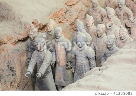 The Terracotta Army warriors in Xian 41235085