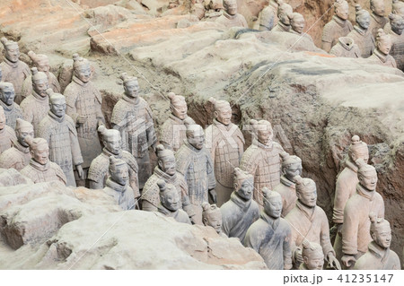 The Terracotta Army warriors in Xian The Terracotta Army warriors in Xian 41235147