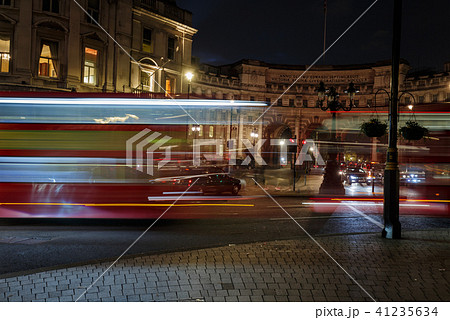 Long exposure of car light trails night by the Adm 41235634