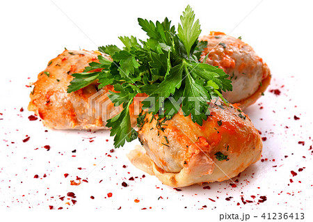 Cabbage rolls filled with ground meat Cabbage rolls filled with ground meat 41236413