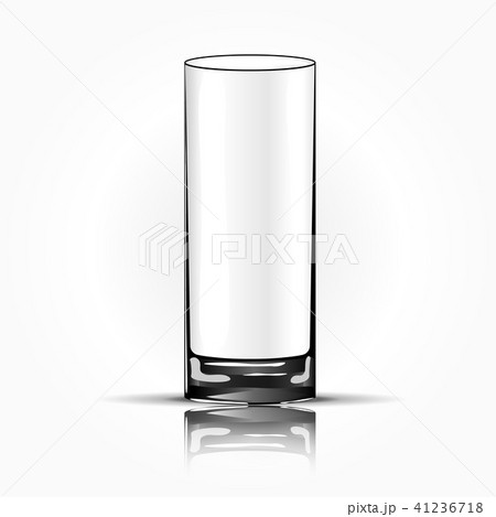 Empty drinking glass cup isolated. Vector illustration. 41236718