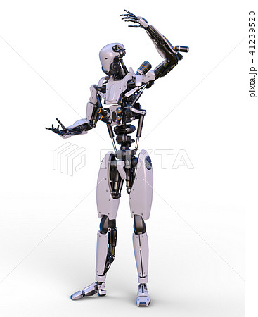 戦闘ロボットのイラスト素材