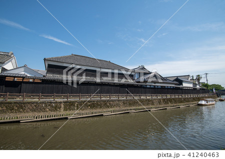 巴波川　遊覧船発着所付近　栃木県　 41240463