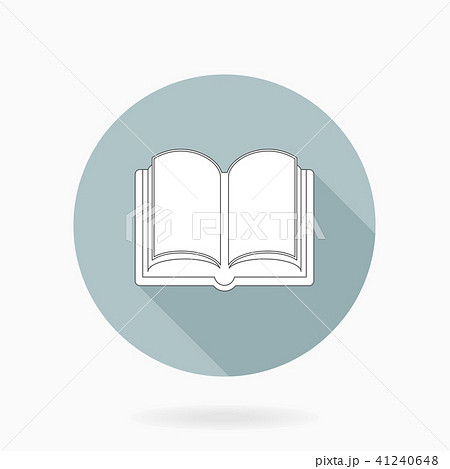 Fine Vector Flat Icon With Book Fine Vector Flat Icon With Book 41240648
