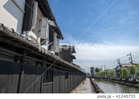 巴波川　幸来橋　塚田歴史伝説館付近　栃木県　 41240755