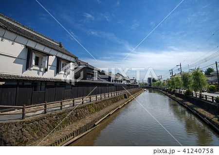 巴波川　幸来橋　塚田歴史伝説館付近　栃木県　 41240758