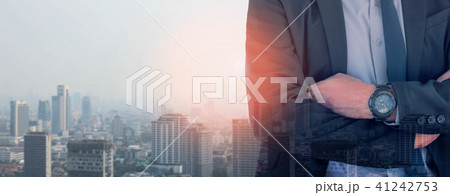 Businessman with capital background. Businessman with capital background. 41242753