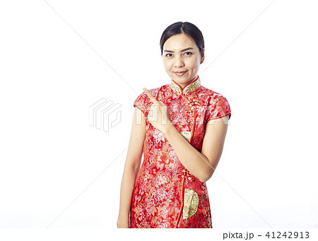 Chinese new year Asian girl 41242913