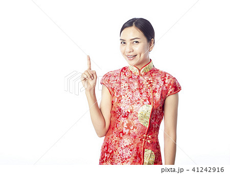 Chinese new year Asian girl 41242916