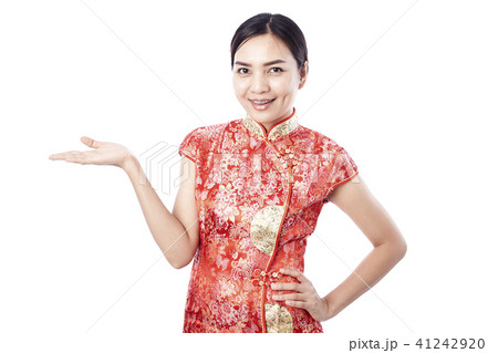 Chinese new year Asian girl 41242920