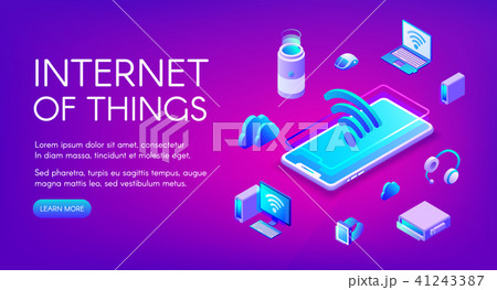 Internet or things technology vector illustration 41243387