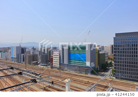 博多駅周囲のビル群_住吉方面を撮影 41244150