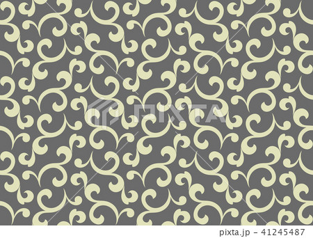 Flower pattern. Seamless gray ornament. Graphic Flower pattern. Seamless gray ornament. Graphic 41245487