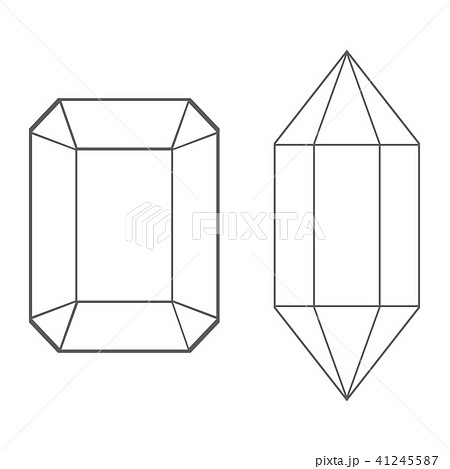 宝石 結晶 水晶 イラスト アイコンのイラスト素材