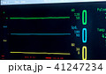Medical ICU bedside monitor with patient 41247234